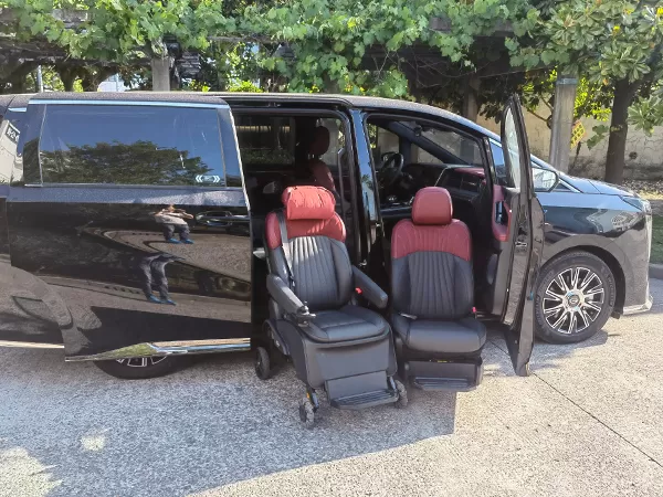 Asientos giratorios modificados de fila central y copiloto Trumpchi E9