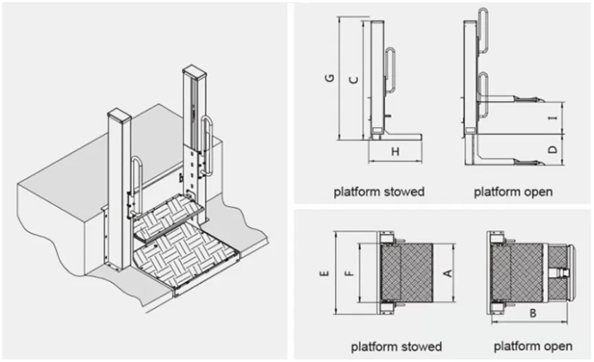 STEP-A-1200 Wheelchair Lift (Fully Automatic)
